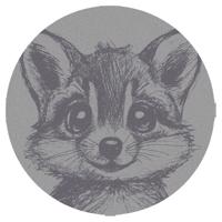 Koberec FD Soft Racoon 0,8/0,8 kruh popol