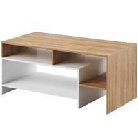 Konferenčný stolík Alva grande oak/biely mat