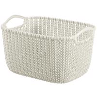 Košík obdĺžnik s Knit 8l 226391 krémová