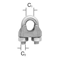 Lanová svorka pozink 3/8 až 10 mm