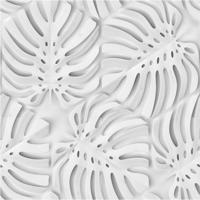 Sklenený panel 60/60 Monstera White Esg