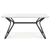 Stôl Pascal 160 Mdf/Oceľ – Biely/Čierna