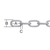 Technická Reťaz Okrúhla Pozinkovaný – Priemer 3 mm - Tovar na Mieru