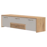 TV stolík Gala TV184-2K2F/GL lakované pacific walnut/beige